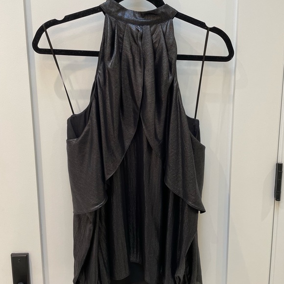 NWOT Parker cold shoulder ruffle glitter blouse - Picture 3 of 4